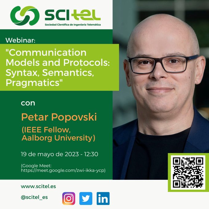 Imagen de Webinar "Communication Models and Protocols: Syntax, Semantics, Pragmatics". Viernes 19 a las 11h