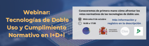 Imagen de Webinar sobre tecnologías de doble uso