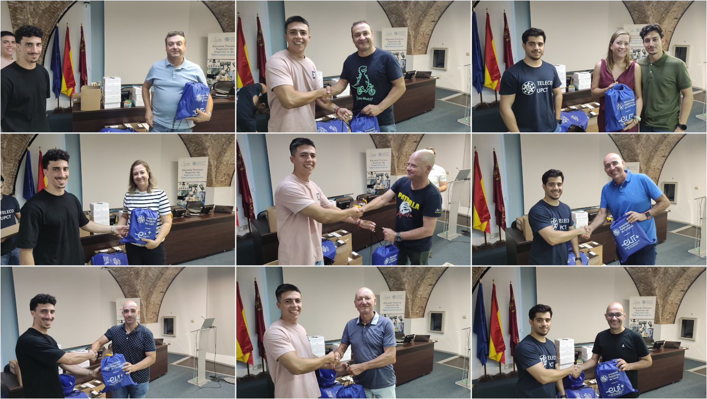 La ETSIT de la UPCT impulsa el talento joven con la entrega de kits tecnológicos y drones a centros de secundaria de la Región